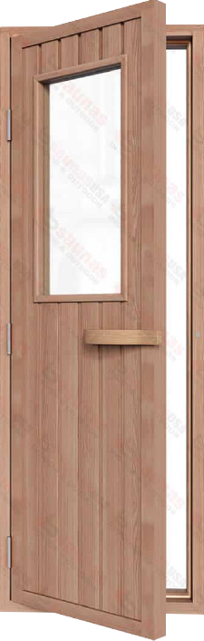 Combination Wood and Glass Sauna Doors | The Sauna Door Store x Bsaunas USA